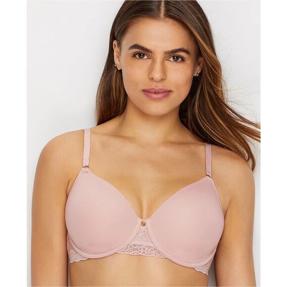 Natori NWT Bliss Perfection Contour Underwire T-Shirt Bra 32B Rose Beige - Picture 3 of 5